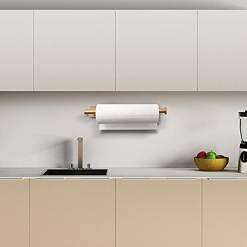 Stylish Gold Paper Towel Holder for Kitchen Spaces