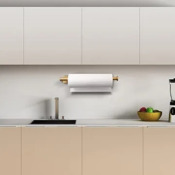 Stylish Gold Paper Towel Holder for Kitchen Spaces