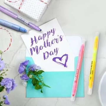 YOOUSOO Erasable Highlighters, Double Head Smooth Writing Highlighters Assorted Colors Chisel Tip Highlighter Markers, Double-end Erasable Highlighter Pen Markers