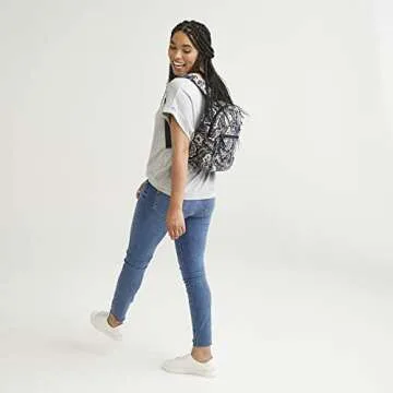 Vera Bradley Women's Cotton Small Backpack - Chic & Eco-Friendly
