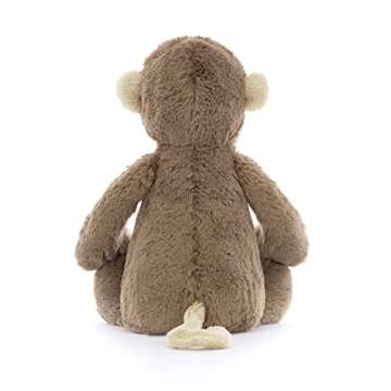 Jellycat Bashful Monkey Plush Toy - 12-Inch Loveable Monkey