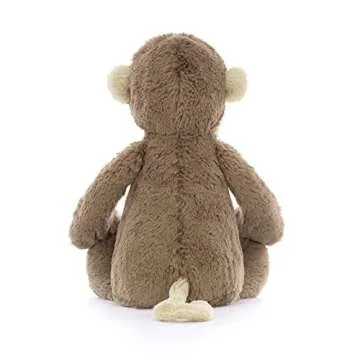 Jellycat Bashful Monkey Plush Toy - 12-Inch Loveable Monkey
