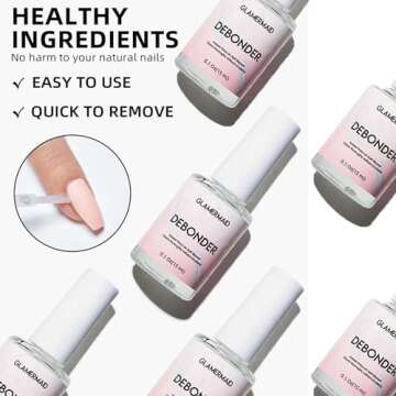 GLAMERMAID Nail Glue Remover 15ML - Easy & Effective Debonder for All Nails