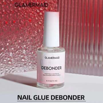 GLAMERMAID Nail Glue Remover - Quick & Gentle Debonder for Nails