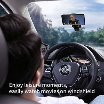 Dashboard Magnetic Car Phone Mount - FLOVEME Universal Strong Suction Cup 360 Hands Free Magnet Cell Phone Car Holder for iPhone X XR 11 Pro Xs Max 6 7 8 Plus Samsung Galaxy S20 S10 S9 S8 Note 10 9 8