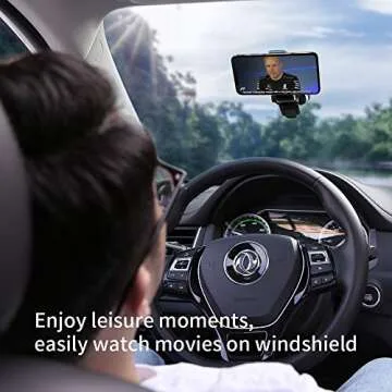 Dashboard Magnetic Car Phone Mount - FLOVEME Universal Strong Suction Cup 360 Hands Free Magnet Cell Phone Car Holder for iPhone X XR 11 Pro Xs Max 6 7 8 Plus Samsung Galaxy S20 S10 S9 S8 Note 10 9 8