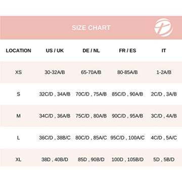 DOBREVA Women's Lace Padded Bralette Plunge Wireless Longline Bra for A to D Cups Ivory (Bra) X-Small