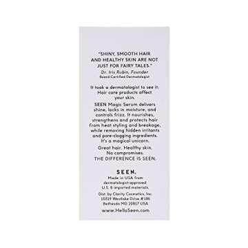 SEEN Magic Serum, Fragrance Free - Non-Comedogenic & Sulfate-Free Hair Serum- Anti Frizz- Dermatolog...
