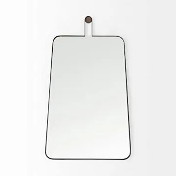 Stylish Mercana Collie II Black Wall Mirror for Home Decor