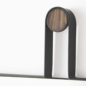 Stylish Mercana Collie II Black Wall Mirror for Home Decor