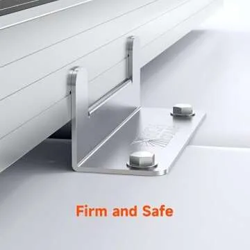 RICH SOLAR Solar Panel Mounting Hardware Z Brackets for RV Roof Boat Set of 4 Units