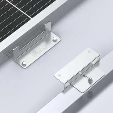RICH SOLAR Solar Panel Mounting Hardware Z Brackets for RV Roof Boat Set of 4 Units