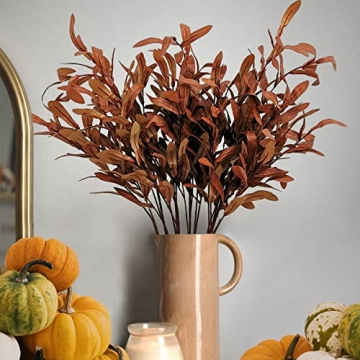 Fall Artificial Olive Leaves Silk Greenery Autumn Decor