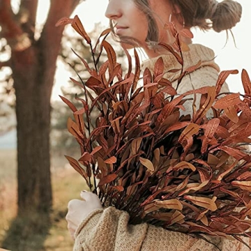 Fall Artificial Olive Leaves Silk Greenery Autumn Decor