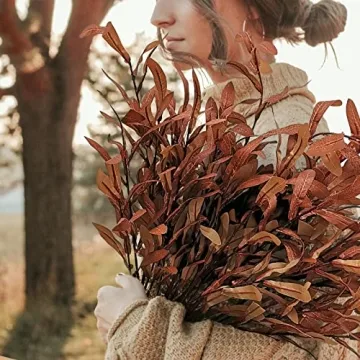 Fall Artificial Olive Leaves Silk Greenery Autumn Decor