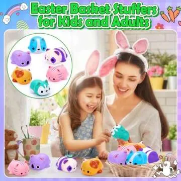 6PCS Cat Squishies Slow Rising Stress Balls for Kids Adults Jumbo Foam Squishy Toys Anxiety Relief Fidget Toys Treasure Box Classroom Prizes Party Favors Stocking Stuffers Valentines Easter Goodie Bag