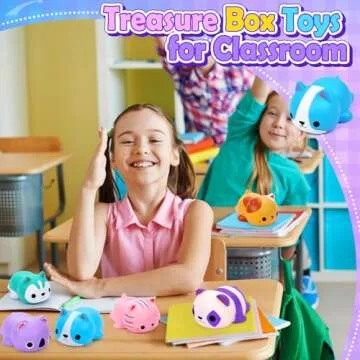 6PCS Cat Squishies Slow Rising Stress Balls for Kids Adults Jumbo Foam Squishy Toys Anxiety Relief Fidget Toys Treasure Box Classroom Prizes Party Favors Stocking Stuffers Valentines Easter Goodie Bag