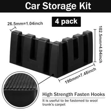 Datanly Car Trunk Organizer Blocks - 8 Sets for SUVs, Trucks & Vans