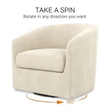 Carter Chairr Swivel Accent Chair for Cozy Living Spaces