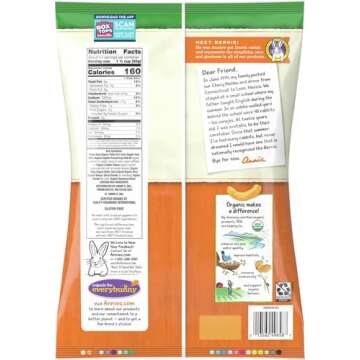 Annie's Organic Cheddar Cheesy Smiles, Baked Corn Puffs, Gluten Free, 4 oz