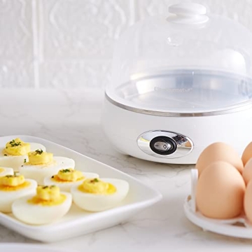 Elite Gourmet Easy Egg Cooker for Perfectly Boiled Eggs