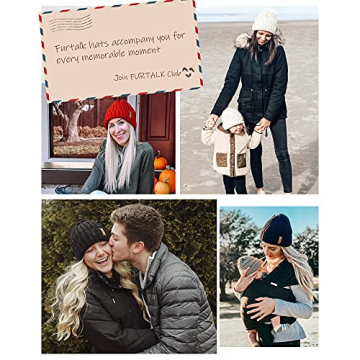 FURTALK Women's Fleece Lined Winter Beanie Hat