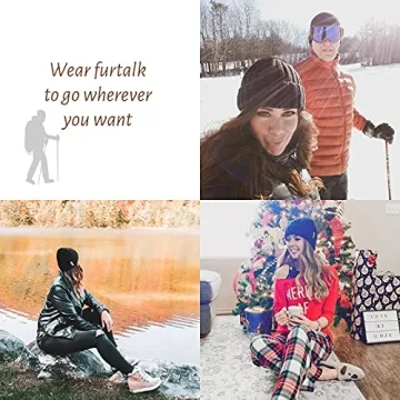 FURTALK Women's Fleece Lined Winter Beanie Hat