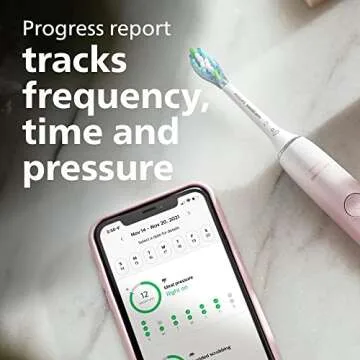 PHILIPS Sonicare 9000 Rechargeable Toothbrush - Pink/White