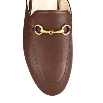 Arqa Mules Women's Leather Slip-on Loafers for Comfort