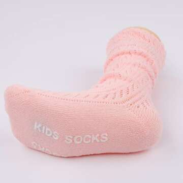 Stylish ACTLATI Baby Girls Anti-skid Knee High Socks