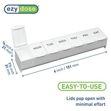 EZY DOSE 7-Day Pill Case for Medication Management