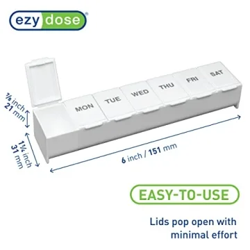 EZY DOSE 7-Day Pill Case for Medication Management