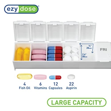 EZY DOSE 7-Day Pill Case for Medication Management