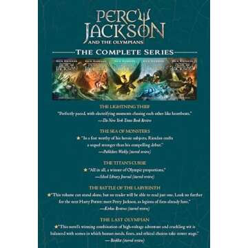Percy Jackson and the Olympians 5 Book Paperback Boxed Set (w/poster)