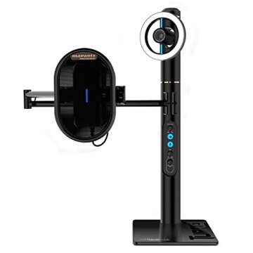 Marantz Professional Turret - USB-C Broadcast Video System with Full HD webcam (H.264 video compression), USB condenser mic (48kHz/16-bit) and pop filter, Dimmable LED light ring & internal USB hub