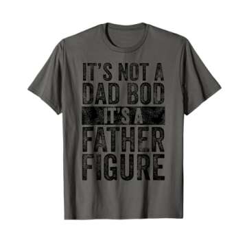 Funny Vintage 'Father Figure' T-Shirt - Soft, Quality Print, Perfect Gift