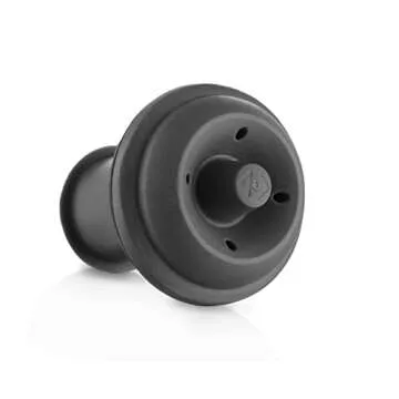 Vacu Vin Wine Saver Vacuum Stoppers - Set of 6 - Gray - for Wine Bottles - Keep Wine Fresh for Up to a Week with Airtight Seal - Compatible with Vacu Vin Wine Saver Pump