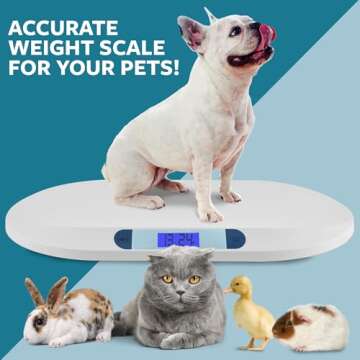 Smart Weigh Digital Baby Scale Infant Scale for Weighing Pet Scale for Puppy and Cat Accurate Digita...