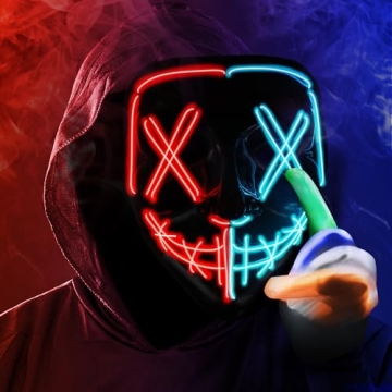 LED Purge Mask Set with Gloves - Perfect Halloween Costumes