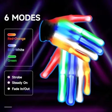 LED Purge Mask Set with Gloves - Perfect Halloween Costumes