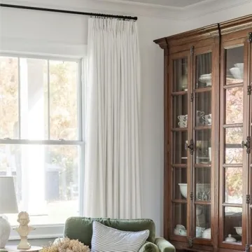Stylish Faux Linen Curtain Panel for Luxury Home Decor