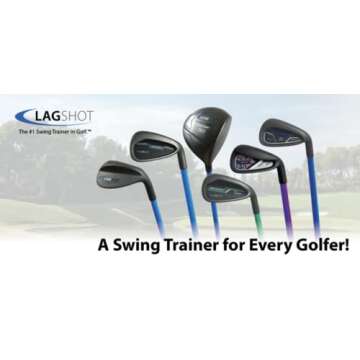Lag Shot Driver + Wedge Combo™ (Left Handed) - Golf Swing Trainer Aid, Golf Digest's Editors' “Best Swing Trainer” of The Year! #1 Golf Training Aid of 2022, Free Video Series with PGA Teacher!