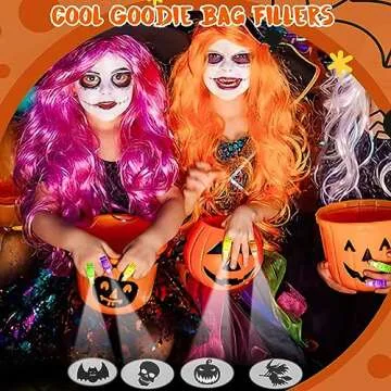 Halloween Party Favors for Kids, 36Pcs Light Up Finger Lights Halloween Goodie Bag Fillers Treats Pinata Stuffers Glow in The Dark Toys Bulk for Halloween Prizes Classroom Gifts Trick or Treat Toys