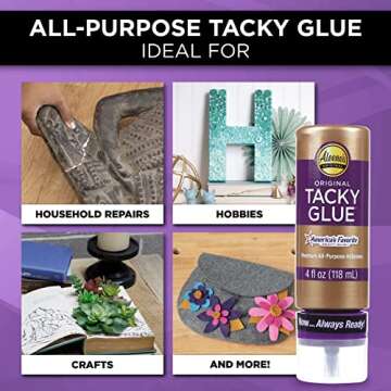 Aleene's 33143 Original Tacky Always Ready Adhesives, 4 oz.