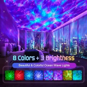 Galaxy Projector, Star Projector Galaxy Light with Timer & Remote & White Noises, Galaxy Projector f...
