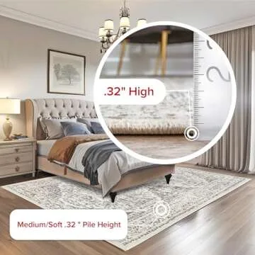 nuLOOM Tanith Vintage Medallion Area Rug 9x12 Cream