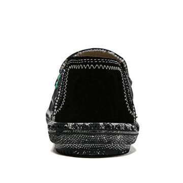 SONLLEIVOO Men's Slip on Deck Shoes Casual Canvas Boat Loafer Comfortable Lightweight Outdoor Walking Sneakers Black