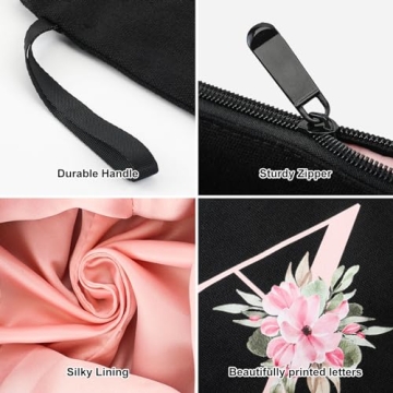 Personalized Makeup Bag Gift for Women, Bridesmaids, Moms