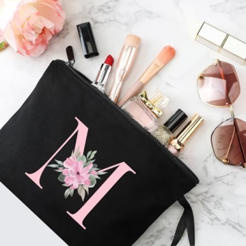 Personalized Makeup Bag Gift for Women, Bridesmaids, Moms