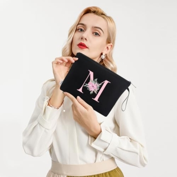 Personalized Makeup Bag Gift for Women, Bridesmaids, Moms